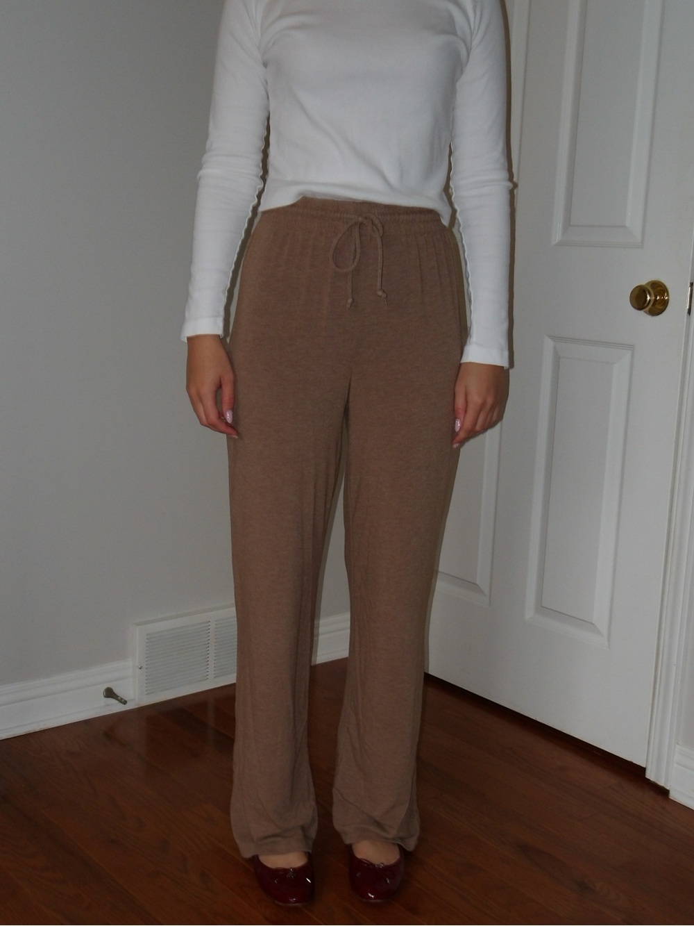 Wilfred Brown Wide-Leg Drawstring Lounge Pants